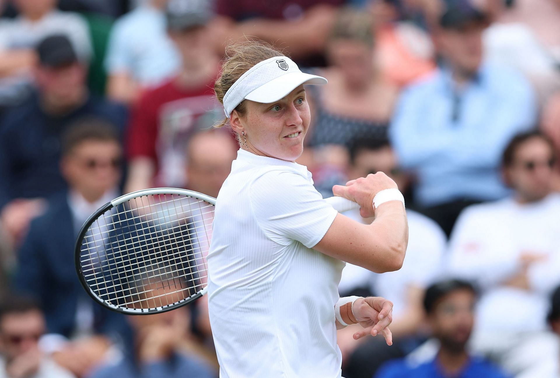 Liudmila Samsonova was a winner over Daria Kasatkina. (Source: Getty)